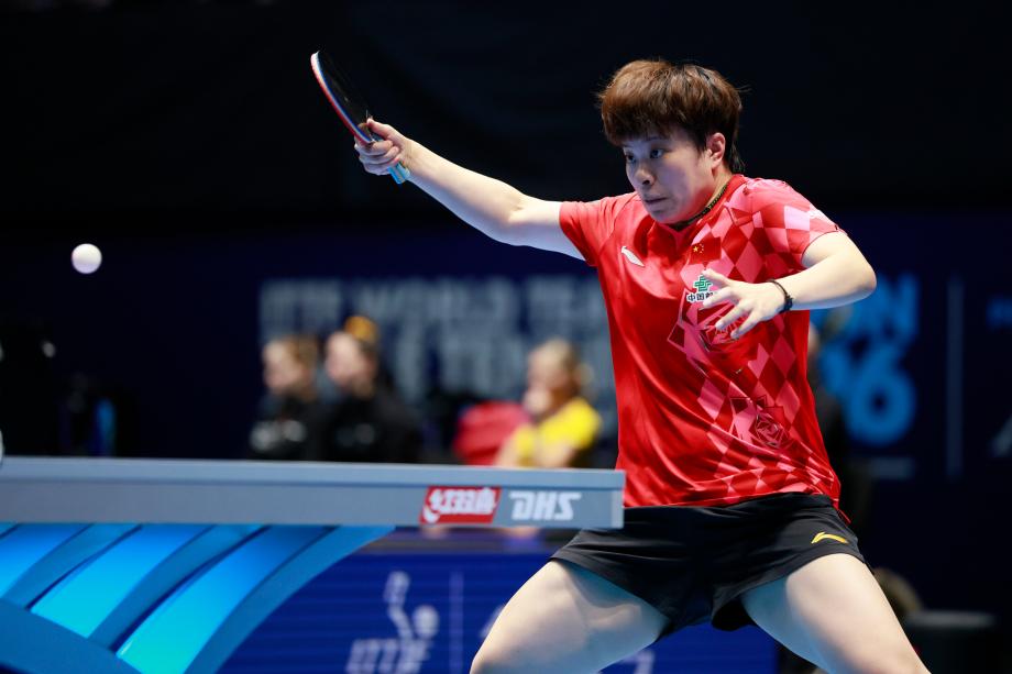 世乒赛:中国女队3-0中国台北队 取得小组赛两连胜
